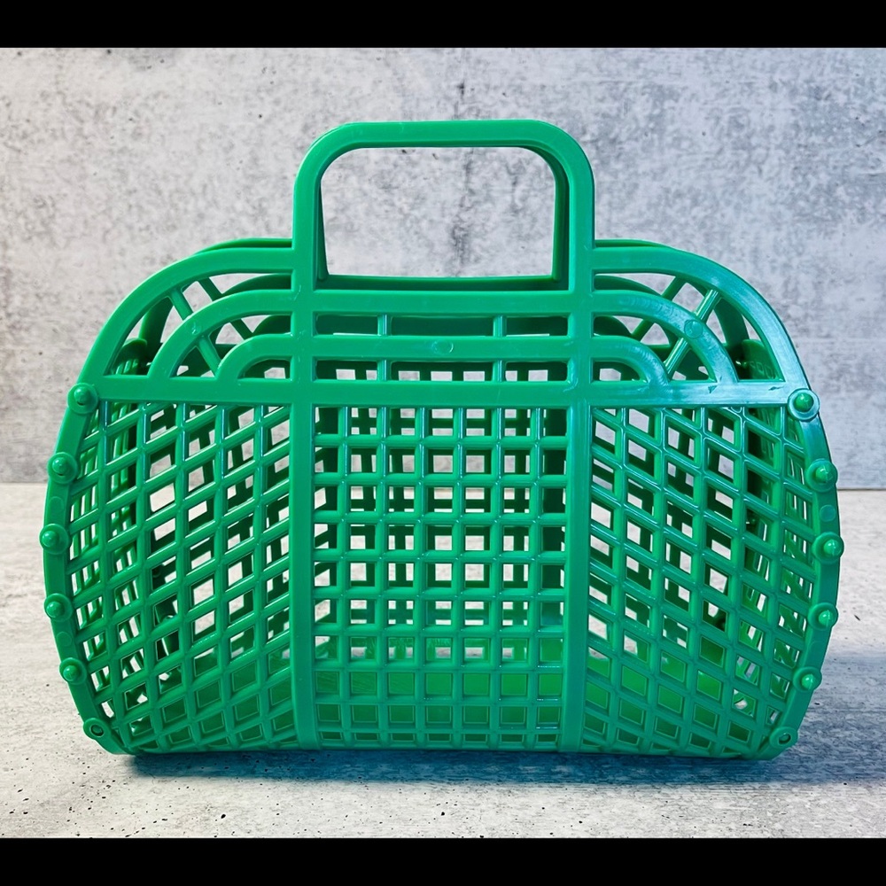 Green Jelly Mesh Women's Handbag - Picture 2 of 6